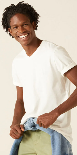 Camiseta masculina algodão orgânico Malwee
