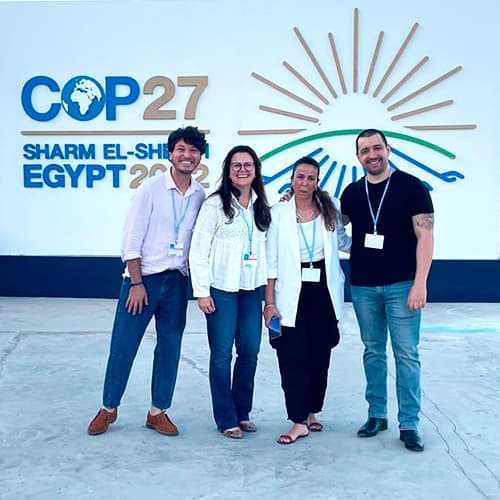 Nosso time marcando presença na COP 27