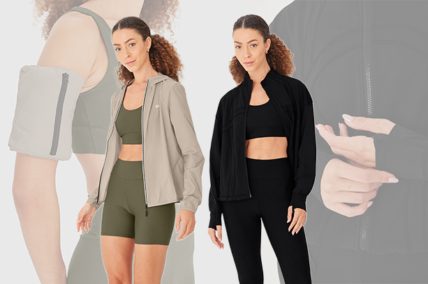 Corta-vento feminina da Enfim Active: Perfeita para treinar ao ar livre no tempo frio.