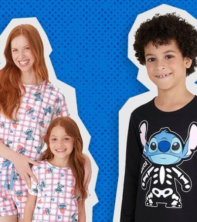 Pijamas infantis Stitch da Malwee Kids